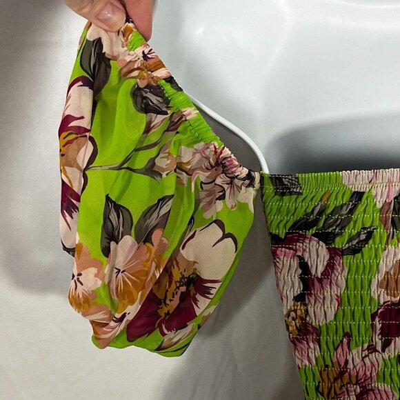 By Egreis Catalina Dress Green Floral Print Maxi Dress‎ Size XS - Picture 7 of 15